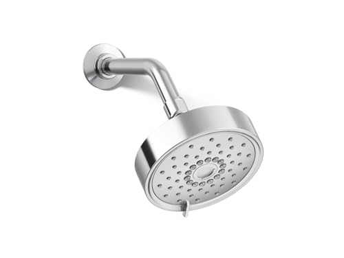 KOHLER 22170-CP Purist 2.5 GPM Multi Function Shower Head with MasterClean and Katalyst Air-Induction Spray Technology, Polished Chrome