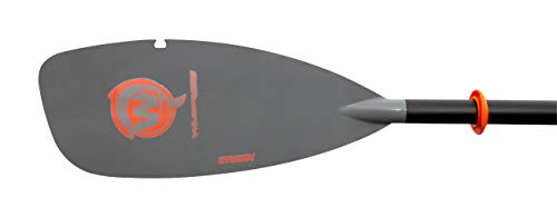 Wilderness Systems Origin Angler Kayak Fishing Paddle | Integrated Line Hook | Fiberglass/Nylon Blade | Carbon Blend Shaft (240-260cm), Black
