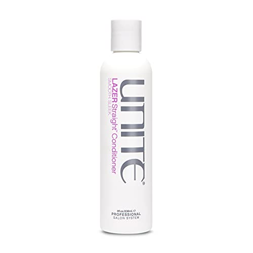 UNITE Hair – LAZER Straight Conditioner – Smoothing – Hydrate, Repair, Shine, Tames Frizz/Curls, 8oz