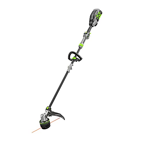 EGO POWER+ String Trimmer, Battery Powered, 16" Trimmer for Weeds and Grass with POWERLOAD, LINE IQ, Telescopic Carbon Fiber Shaft, Includes 56V 4.0Ah Battery and Charger - ST1623T