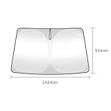 LDUIMSHK For Peugeot 206 307 308 3008 207 208 407 508 2008 5008 107 106 205 Car Windscreen Sun Shade Foldable Windshield Sunshade, 1pc Large