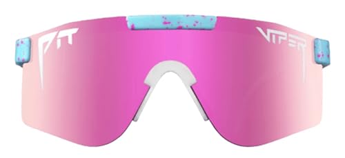 Pit Viper The Original Sunglasses Wide Fit (The Gobby with Polarized Pink Lens)