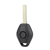 for BMW 3 5 6 7 8 Series Remote Key Fob Fits for BMW 325 330 318 525 530 540 E38 E39 E46 M5 X3 X5 Remote Control Key FCCID LX8FZV P/N 6955750 EWS Remote Key with Key Ring and Screwdriver(2PCS)