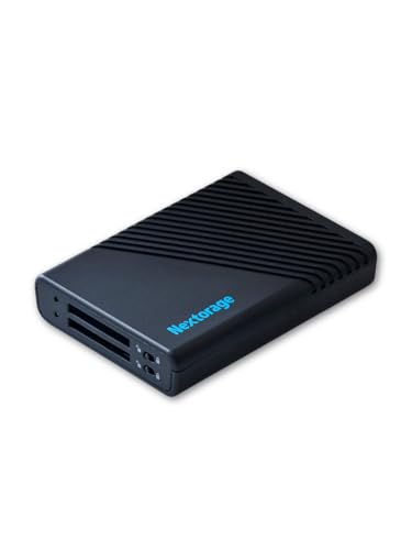 Nextorage Japan SD Dual Slots Card Reader UHS-I & UHS-II Compatible USB 10Gbps USB3.2 Gen2 Write Protection Switch equiped NX-DF1CL