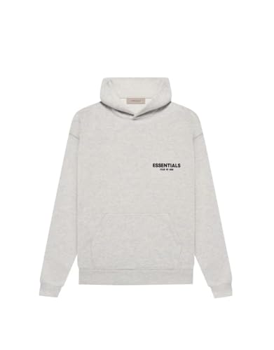 scorched earth ESSENTIALS FEAR OF GOD (OVERSIZED) HOODIES (SS8) (US, Alpha, Medium, Regular, Regular, LIGHT-OATMEAL)