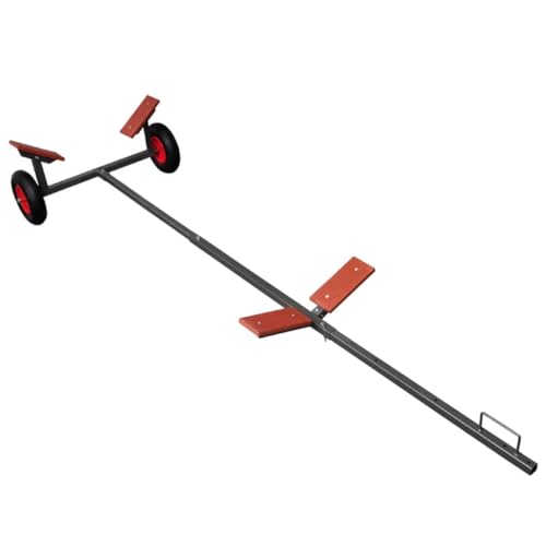 vidaXL Adjustable Boat Trailer - Can Hold Up to 15.1' Boats or 352.74 lb, Easy to Assemble, Durable Metal Construction