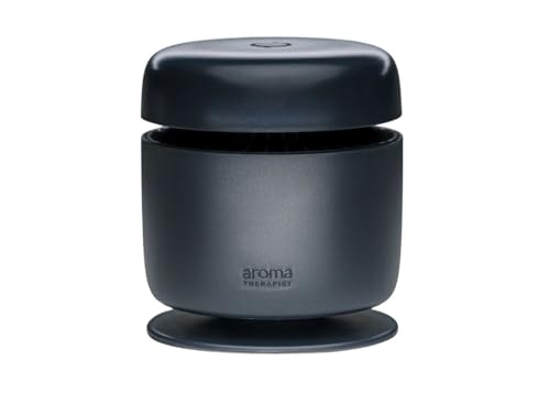 AromaTherapist AromaAmplifier – Portable, Mess-Free Aromatherapy Device for AromaPucks – Long Battery Life, Adjustable Fan Speeds, and Residue-Free Operation (Black)