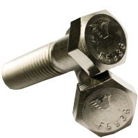 1/2"-13x7 1/2",(PT) UNC Stainless Steel (316) Hex Head Cap Screw, ASTM F593 (INCH) (Quantity: 10) Size: 1/2"-13 | Length: 7-1/2" | Coarse Thread | Partially Threaded
