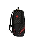 Sprayground Black Puffer Grey Check Backpack, One Size, Black