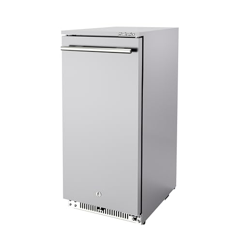 Frostronics 15 Inch 100 Cans Outdoor Beverage Refrigerator, 3.5 cu. ft. Built-in Beverage Cooler with Easy-Swap Reversible Door, 26°F Outdoor Beverage Fridge, SUS304, Lockable, ETL & NSF7 Certified
