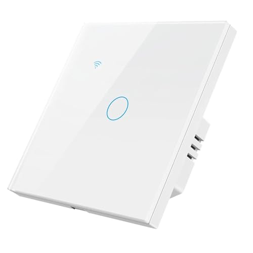 XJRJ EU Smart Switch, WiFi Smartlife, Neutral/No Neutral Wire, 220V Touch Light Switch, 1/2/3/4 Gang 101JL-WHITE-01