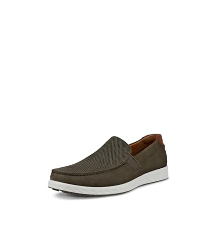 ECCO Men's S Lite Moc Summer Driving Style Loafer, Tarmac Nubuck, 10-10.5