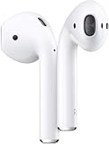 Apple AirPods (2nd Gen) Wireless Ear Buds + Lightning Charging Case + Lightning to USB Cable + 1 Year Limited Warranty