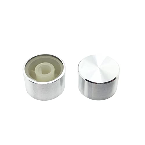 ROZELLA HOME Suitable for TM680/KT68/GK68 Upgrade Knob 2 PCs Pack, Aluminum Alloy, Upscale Electroplating, Mechanical Keyboard Upgrade Accessories(Silver)