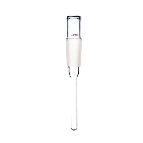 Glass Thermometer Adapter,Stem Tube,Wide Mouth,24/40 Standard Joint,Dinglab Lab Glassware (200mm)