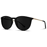 WearMe Pro Women's Round Sunglasses with Polarized UV Protection, Trendy Retro Designer Style