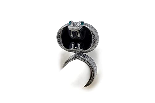 Spaceballs Schwartz Rings - Upside and Downside - Lone Starr - Dark Helmet - Made from Metal! (Downside Ring)