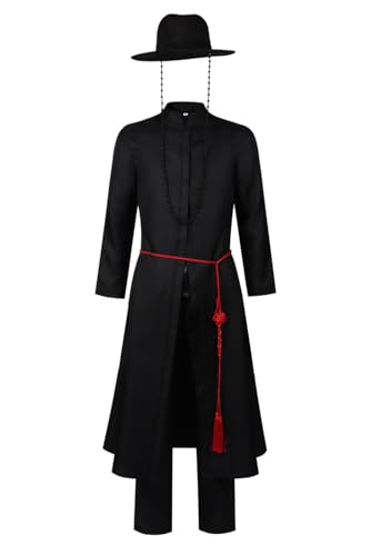Demon Hunters Cosplay Sajaboys Costume Kpops Jinu Hat Coat Trousers Adults Mens Halloween Outfits Team Uniform