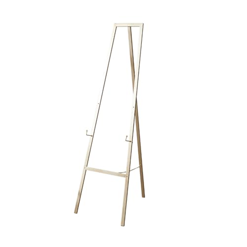 UWEREBFM Caballetes para pintura de suelo, caballete de Metal Dorado de 120/145 cm de altura, caballete para artista plegable fácil, soporte de exhibición portátil para decoració