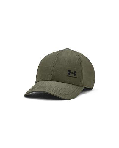 Under Armour Men's Iso-Chill ArmourVent Stretch Fit Hat, (390) Marine OD Green / / Black, Large/X-Large