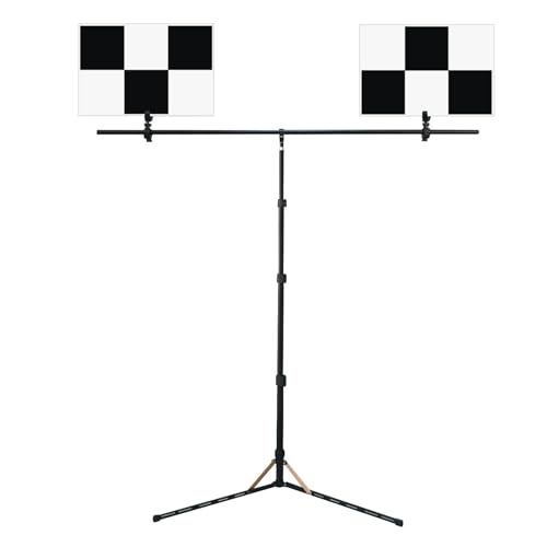 ANGSO-AUTO Compatible with Honda ADAS Calibration Tool LDW Front Camera Aiming Targets ADAS Calibration Pattern Boards with Aluminum Stand