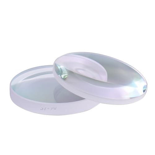 Startnow BM115 Optical Lens Set 1.45" (37mm) Diameter Double Convex Lens & Concave Lens F100mm/150mm/200mm Focal Lengths Optical Lens for Raytools Series Laser Cutting Head (BM115-D37 C100(aspheric))