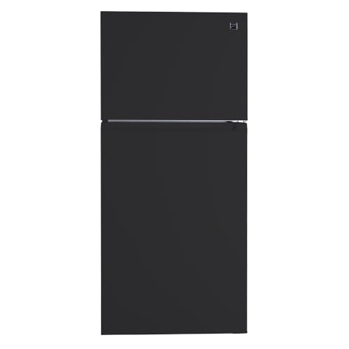 Kenmore 30 in. 18.2 cu. ft. Capacity Refrigerator/Freezer with Adjustable Glass Shelving, Humidity Control Crispers, Gallon Door Bins, ENERGY STAR Certified, Black