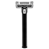 OneBlade ELEMENT Single-Blade Safety Razor, Classic Manual Shaving Razor, Black Aluminum