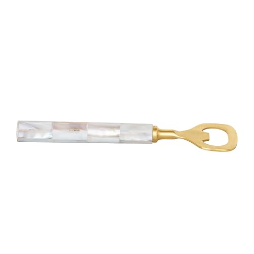 Creative Co-Op Stainless Steel and Mango Wood Bottle Opener, Natural