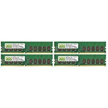 NEMIX RAM 64GB (4X16GB) DDR4 2400MHZ PC4-19200 2Rx8 1.2V CL17 288-PIN ECC Unbuffered UDIMM Memory KIT