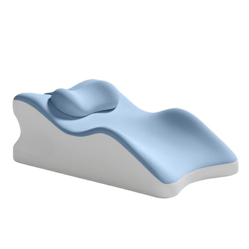 Pillow with Neck Support,Lower Back Pillow Ergonomic Support - Wedge Cushion Backrest Sleep Aid, Bed Accessories for Relaxation Massage Bedroom Living Room