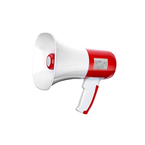 OUSIKA Megaphone Megaphone Loudspeaker Portable Speaker, 1312 Yard Range Megaphone with Siren, Handheld Amplifier Recorder for Trainers, Teachers Bullhorn Amplifiers