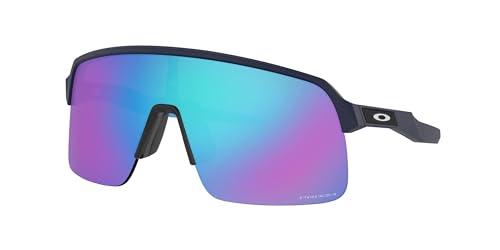 Oakley Men's OO9463 Sutro Lite Rectangular Sunglasses, Matte Navy/Prizm Sapphire, 39 mm