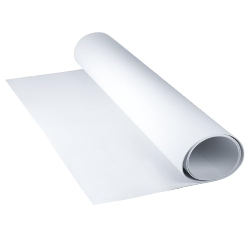 LotusFoam Large 3mm EVA Foam Sheet - 44"x 85" High Density Foam 130 kg/m3 for Cosplay, Costumes, Crafts, Flooring, Outdoor Use - 35 Colors (White)