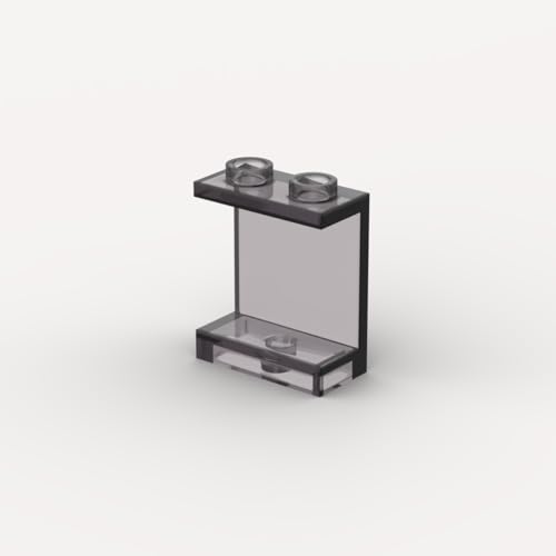 Classic Tranparent Black Panel Window Wall Bulk, Window Panel 1x2x2 200 Piece, Compatible with Lego Parts Panel 1x2x2 Tranparent Black (Color: Tranparent Black)