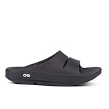 OOFOS OOahh Recovery Slide, Black - Women’s Size 14, Men’s Size 12