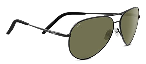 Serengeti Carrara Polarized Sunglasses, Shiny Gunmetal, 60mm