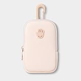 Touchland Touchette Zippered Pouch, Attachable Fashion Accessory with Snap Hook Hand Sanitizers 1FL. OZ., Blush Pink