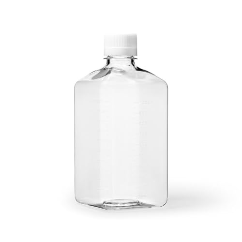 United Scientific™ BMPE1000, Plastic Storage Bottle, PET with PP Cap, 1000mL (32oz) Capacity, Pack of 12