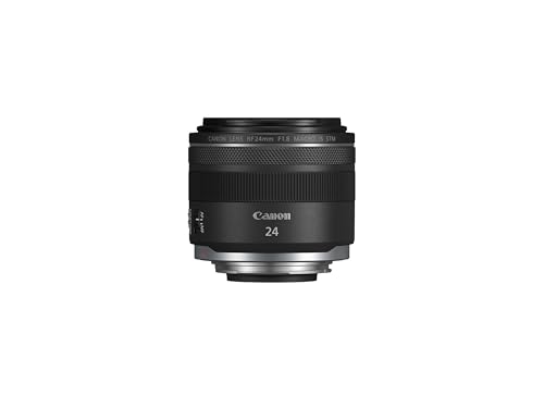 Canon RF24mm F1.8 Macro is STM Lens, Wide-Angle, Fixed Focal Length Prime Lens, Compatible with EOS R Series Mirrorless Cameras, Black