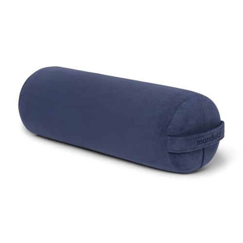 Manduka enlight Bolster Pillow - Yoga Pillow with Machine Washable Microfiber Cover, Curved Design for Optimal Workout and Meditation Support, Yoga and Pilates Equipment