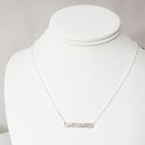 Salt & Light Sterling Silver Christian Faith Bar Necklace Perfect Meaningful Gift Inspirational Necklace for Women