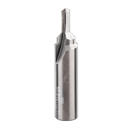 Ultra-Shear Countersink Slotting Router Bits, #10 Flathead Screw Size, 2 FL, USA Made, Solid Carbide, Great for Making Screw Blocks - US510CS