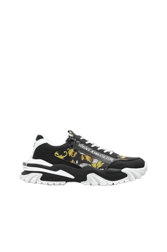 VERSACE JEANS COUTURE Sneakers 78YA3SI5 ZSC57 Colore G89 (Black G89, US Footwear Size System, Adult, Men, Numeric, Medium, 10)
