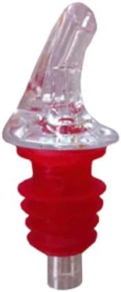 1 Dozen Medium Red Free-Pour Spouts – Fits 750ml, 1L, & 1.75L Bottles, Perfect for Patron & Liquors with Wide Bottle Necks