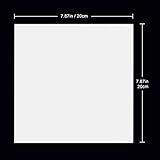 stonylab Glass Backed TLC Silica Gel 60 Plate, 7.9 x 7.9 Inch Thin Layer Chromatography Analytical Plate with Silica Gel 60 GF254, Pack of 10