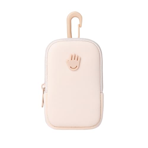 Touchland Touchette Zippered Pouch, Attachable Fashion Accessory with Snap Hook Hand Sanitizers 1FL. OZ., Blush Pink