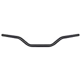 Motorcycle Hanger 1 inch 25mm Ace Cafe Racer Clubman Handlebar Handle bars handlebars Bar compatible with Harley Sportster XL883 XL1200(Black Low)