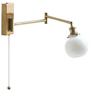 Lámpara de pared de Hierro con Base E27, plegable, telescópica, con interruptor de tiro, de vidrio nórdico, lámpara de Noche, adecuada para dormitorio Familiar, lámpara de lectura, Espejo de tocador,