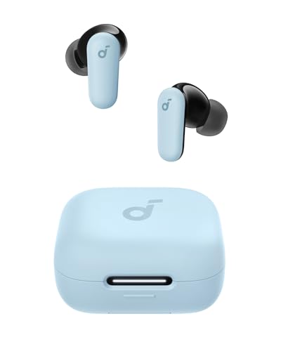 Soundcore P30i by Anker Noise Cancelling Earbuds, Strong and Smart Noise Cancelling, Powerful Bass, 45H Playtime, 2-in-1 Case and Phone Stand, IP54, Wireless Earbuds, Bluetooth 5.4 (Blue)